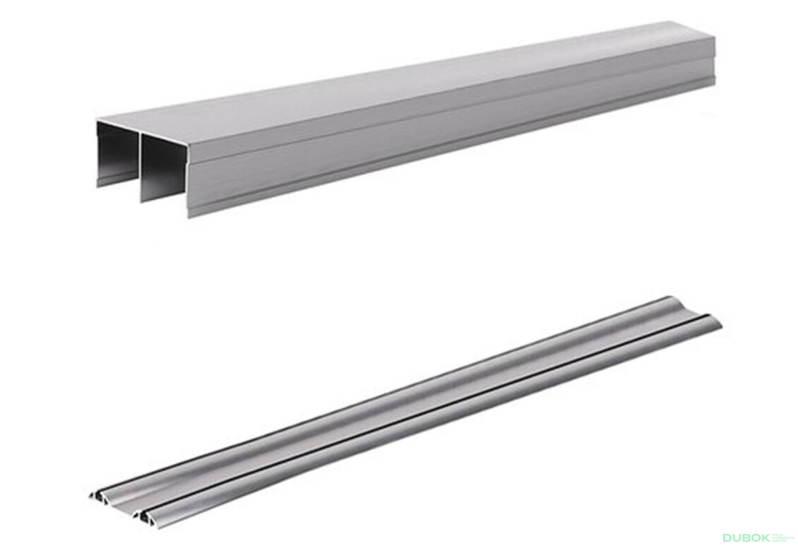 Kolejnice do niky MebelStar Barva profilu: Lux AL (stříbro); Rozměr (délka): 1210 mm
