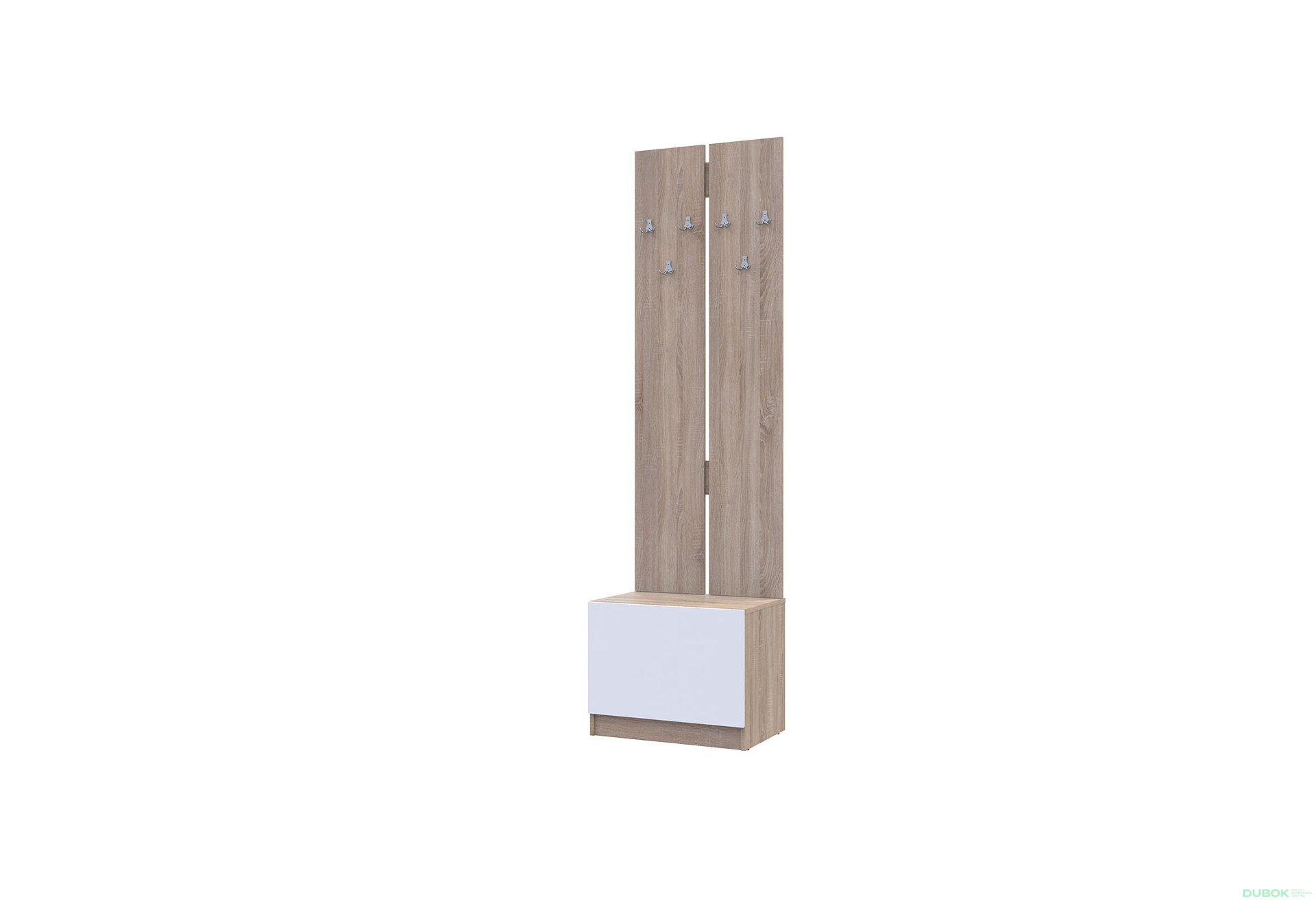 Obrázek 17707 - Sada 105 cm s ramínkem dub sonoma / bílá Sola