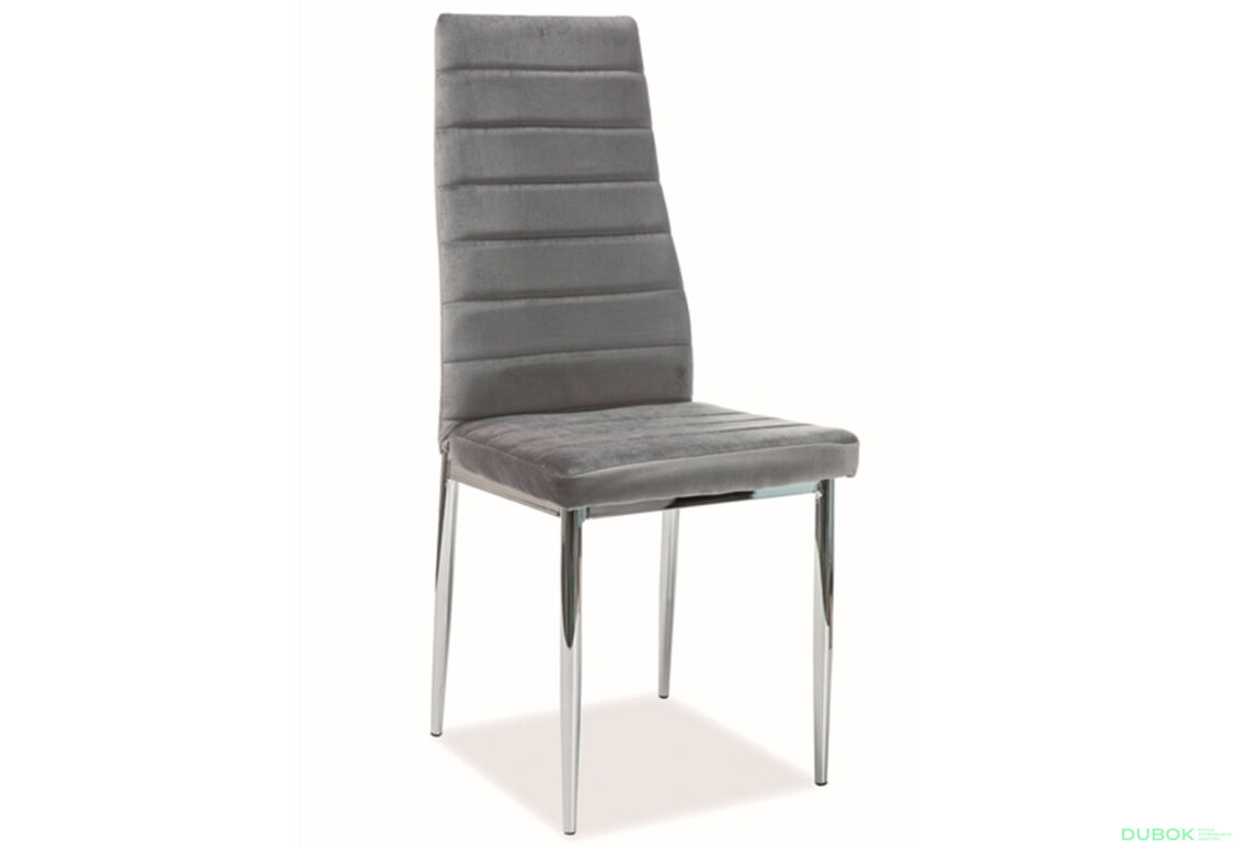 Obrázek 2 - Židle H-261 Chrom, Velvet šedá Bluvel 14