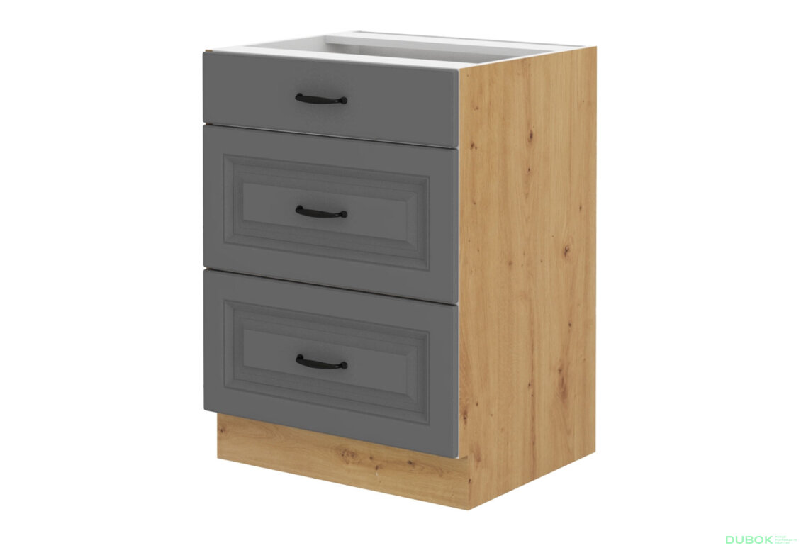 Obrázek 5763 - Kuchyňská sestava 2.6 m Stilo dub artisan / dust grey