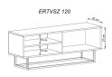 Obrázek 2 - TV stolek ERTVSZ120 dub artisan + Rám Enjoy