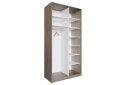 Obrázek 14386 - Skříň 2D Loft 1200x600x2400, DTD + zrcadlo, Lines BL, Dub kraft šedý Vystavený kus