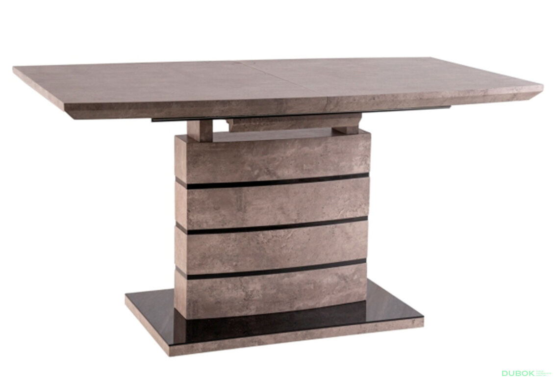 Obrázek 2 - Stůl Leonardo 140(180)x80 betonový efekt