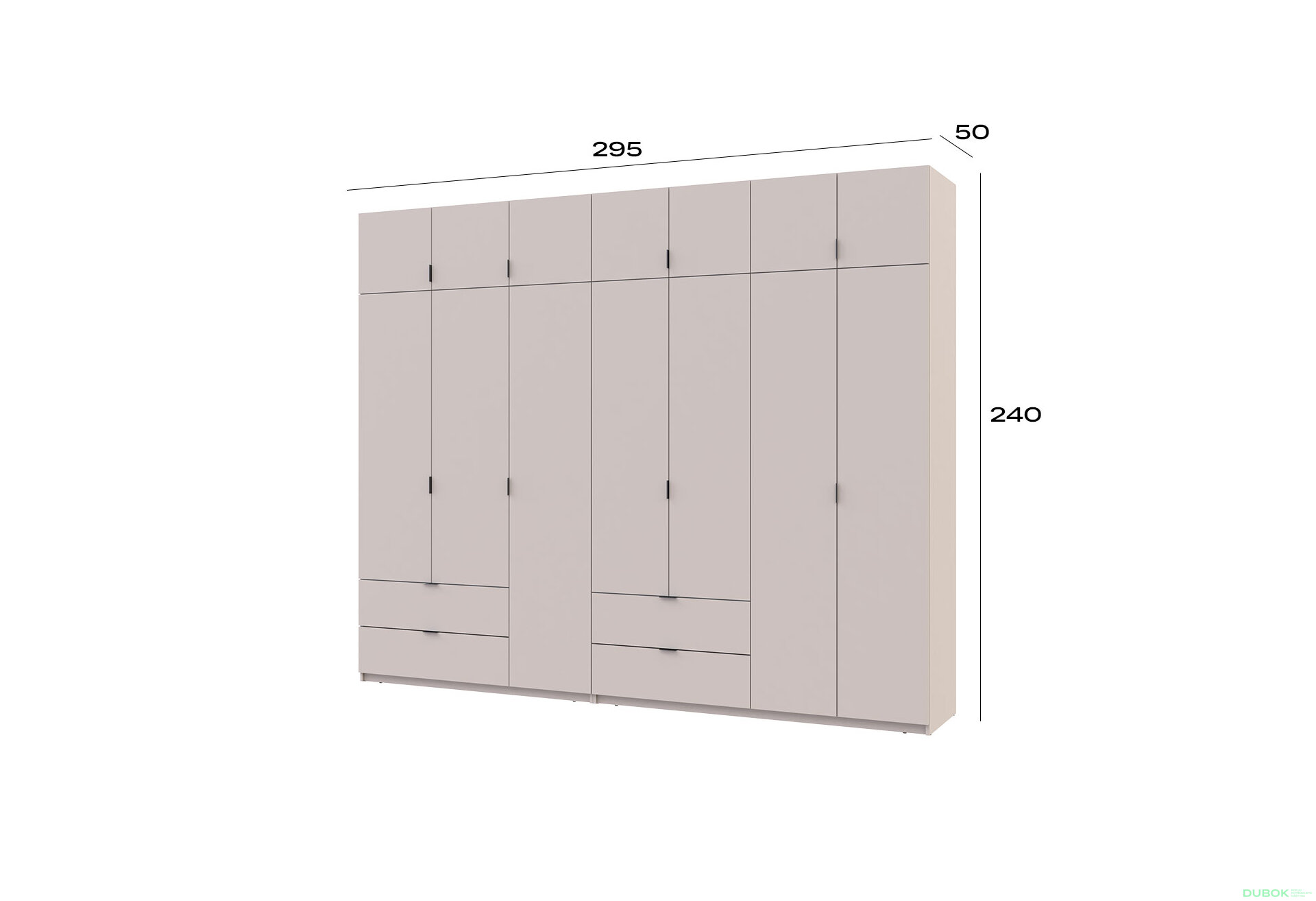 Obrázek 7 - Skříň Lukas 3+4 DT 295 kašmír