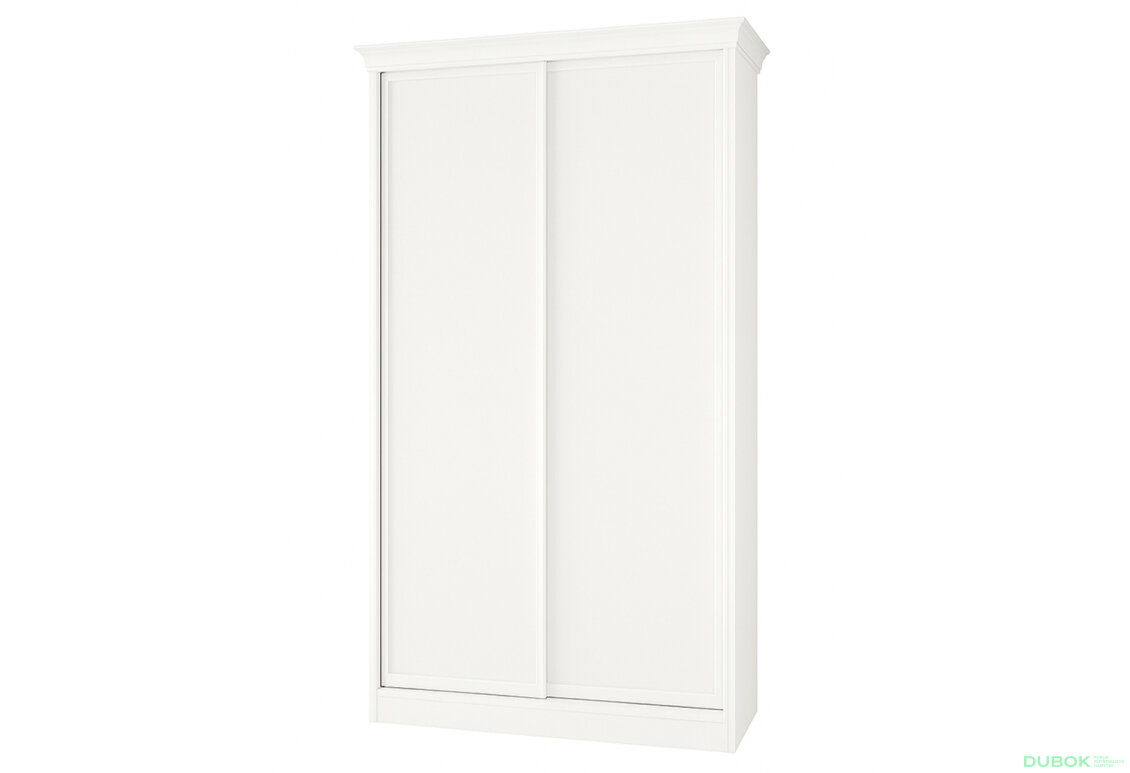 Skříň Rim-Veneziano 2D 1.0 m bílá s římsou, fasádami DTD 