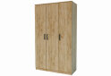 Obrázek 1 - Skříň třídveřová Simple 120 cm Dub kraft zlatý