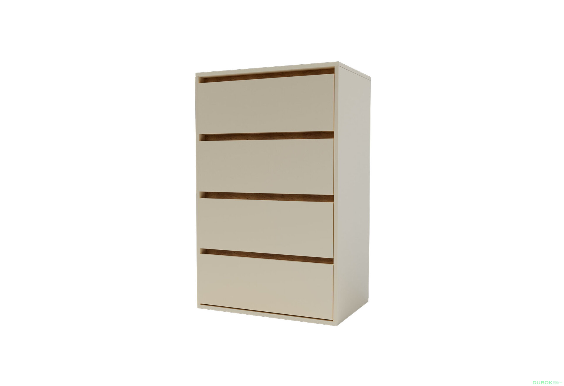 Obrázek 1 - Komoda Idea K 1000/600/4š satén / dub kraft zlatý
