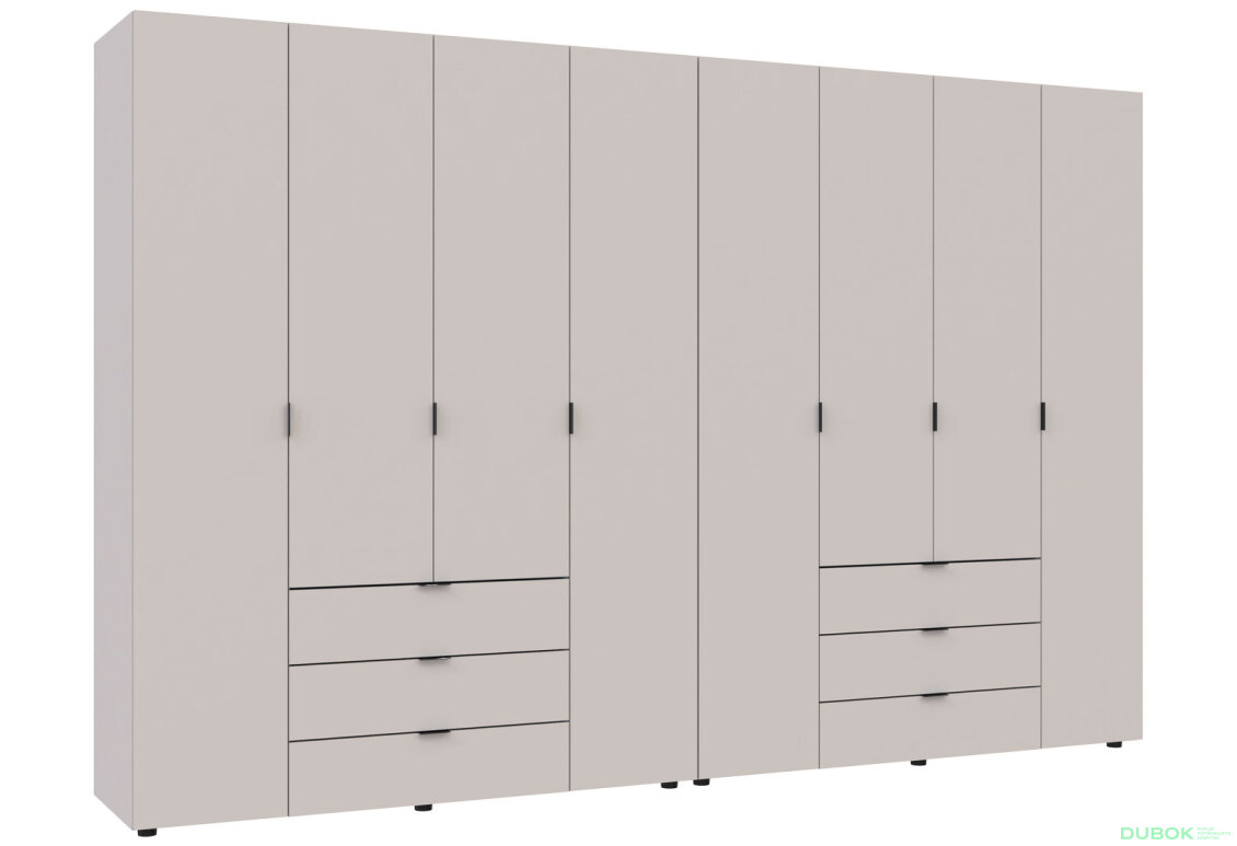 Obrázek 3 - Skříň osmidveřová Gelar 310 cm Kašmír