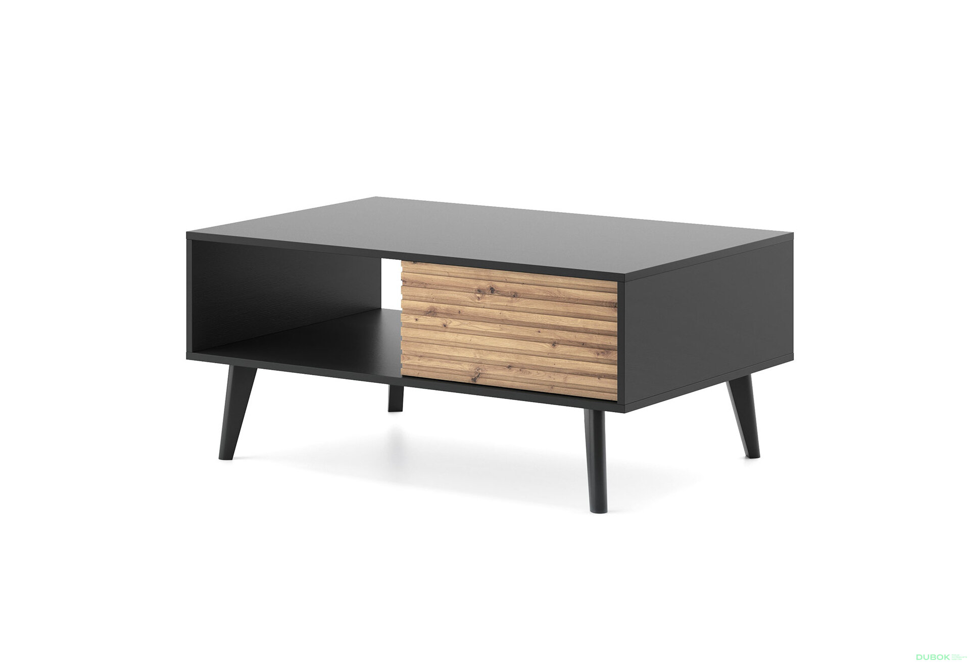 Obrázek 1 - Konferenční stolek L104 dub artisan / černý Willow