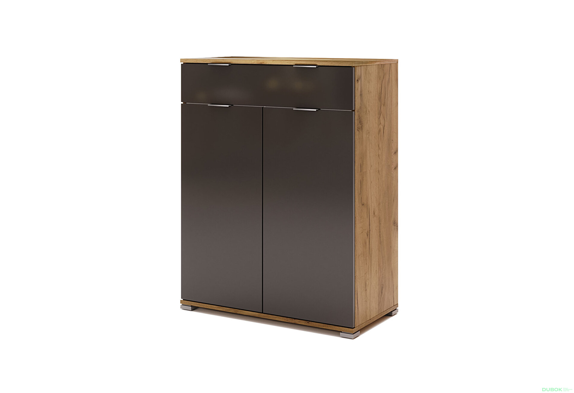 Obrázek 1 - Komoda 2dv 1šu Lava / dub kraft Luna