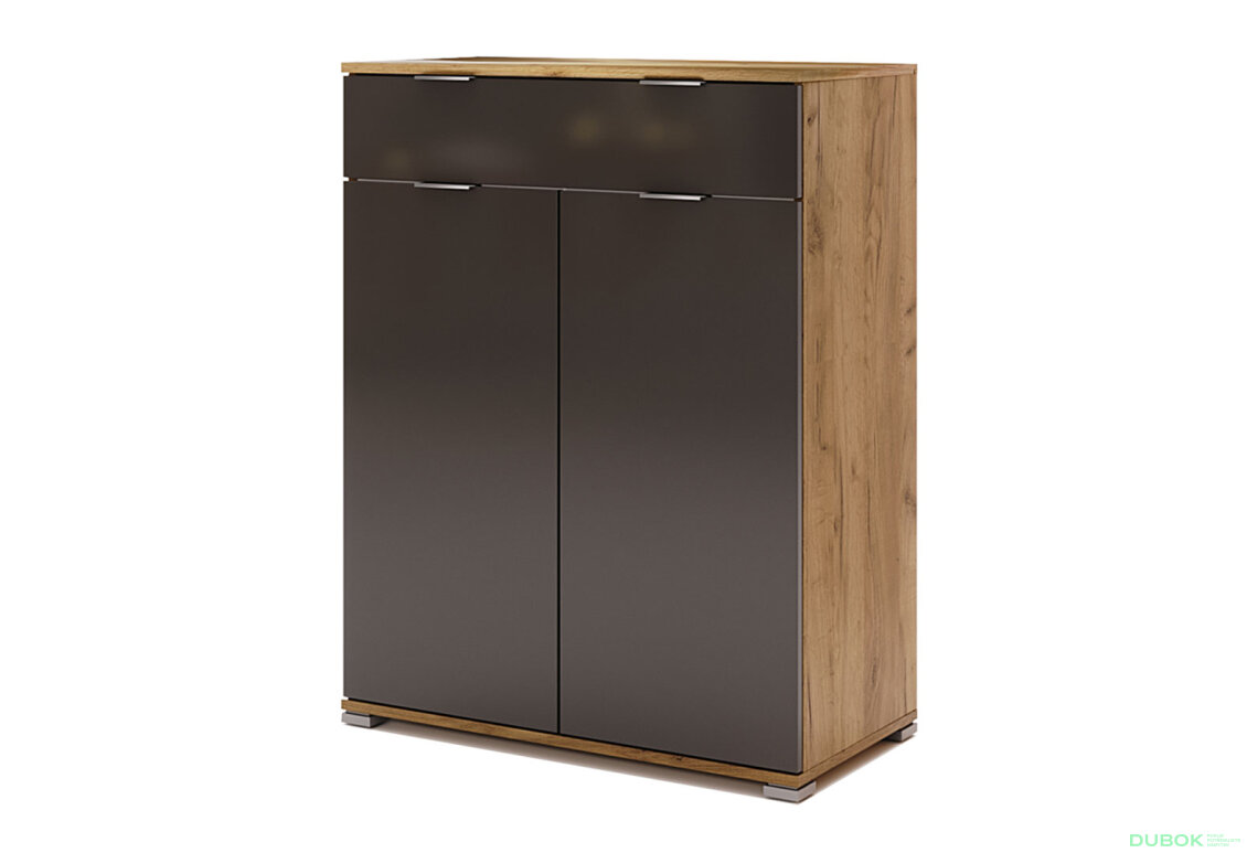 Komoda 2dv 1šu Lava / dub kraft Luna