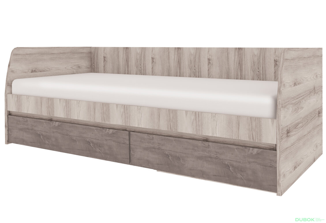 Postel 2s/90x200 s roštem kaštan nairobi / onyx Jazz