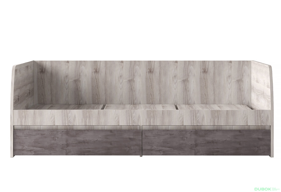 Obrázek 3 - Postel 2s/90x200 s roštem kaštan nairobi / onyx Jazz