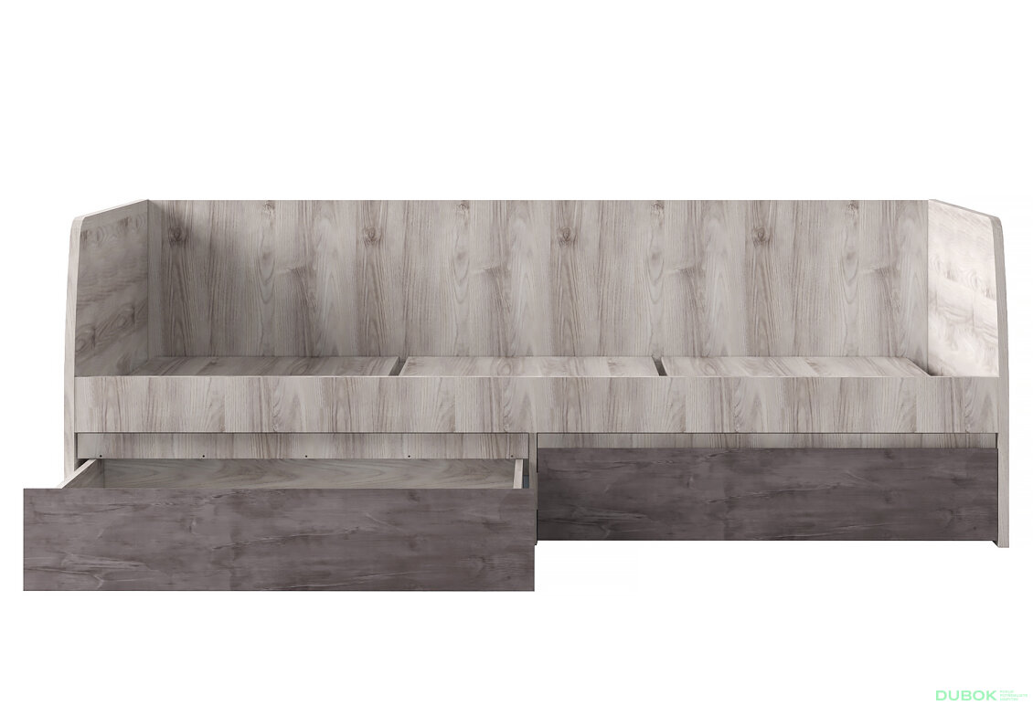 Obrázek 4 - Postel 2s/90x200 s roštem kaštan nairobi / onyx Jazz
