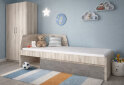 Obrázek 2 - Postel 90x200 s roštem kaštan nairobi / onyx Jazz