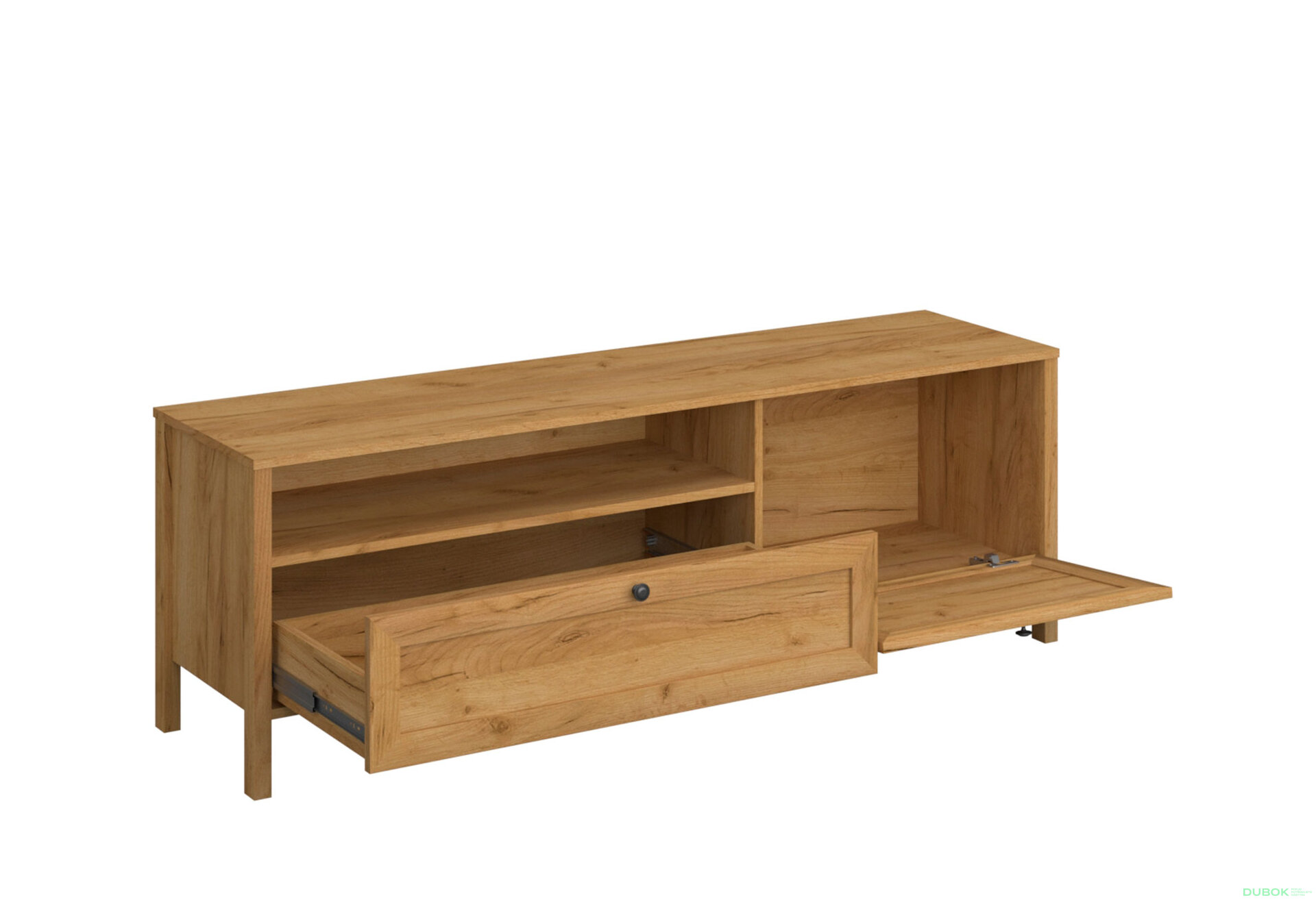 Obrázek 3 - TV stolek 1k1s dub craft zlatý Klark