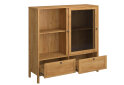 Obrázek 3 - Vitrína nízká 2w2s dub craft zlatý Klark