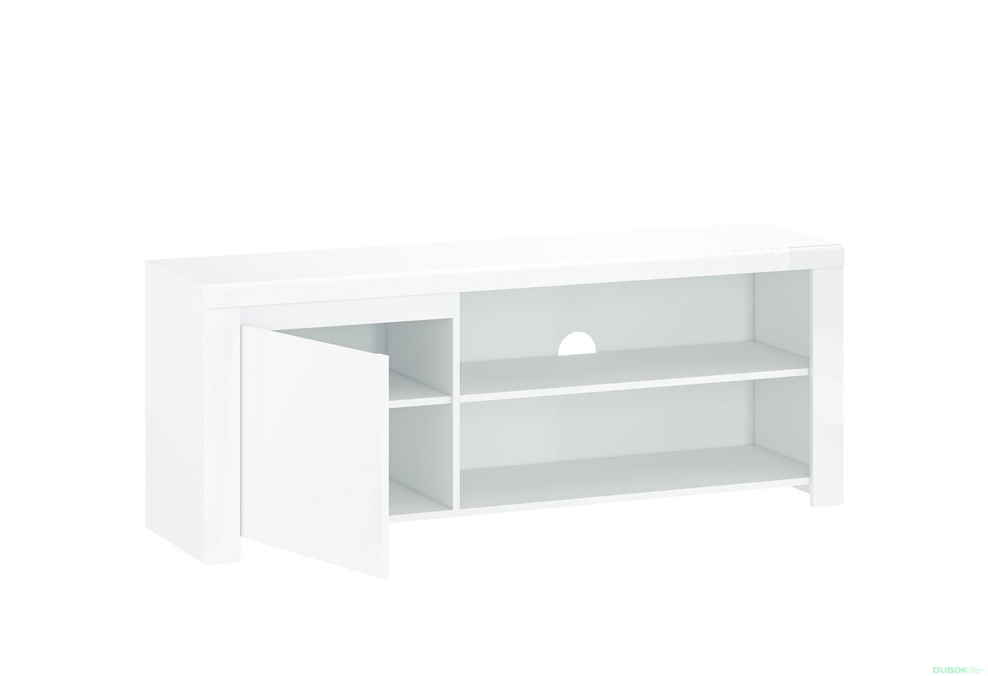 Obrázek 2 - TV stolek 1d/160 bílý lesk Lingo