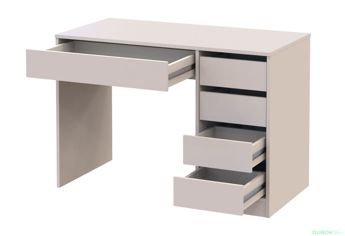 Obrázek 5 - Psací stůl s pravou montáží Profi 110 cm kašmír