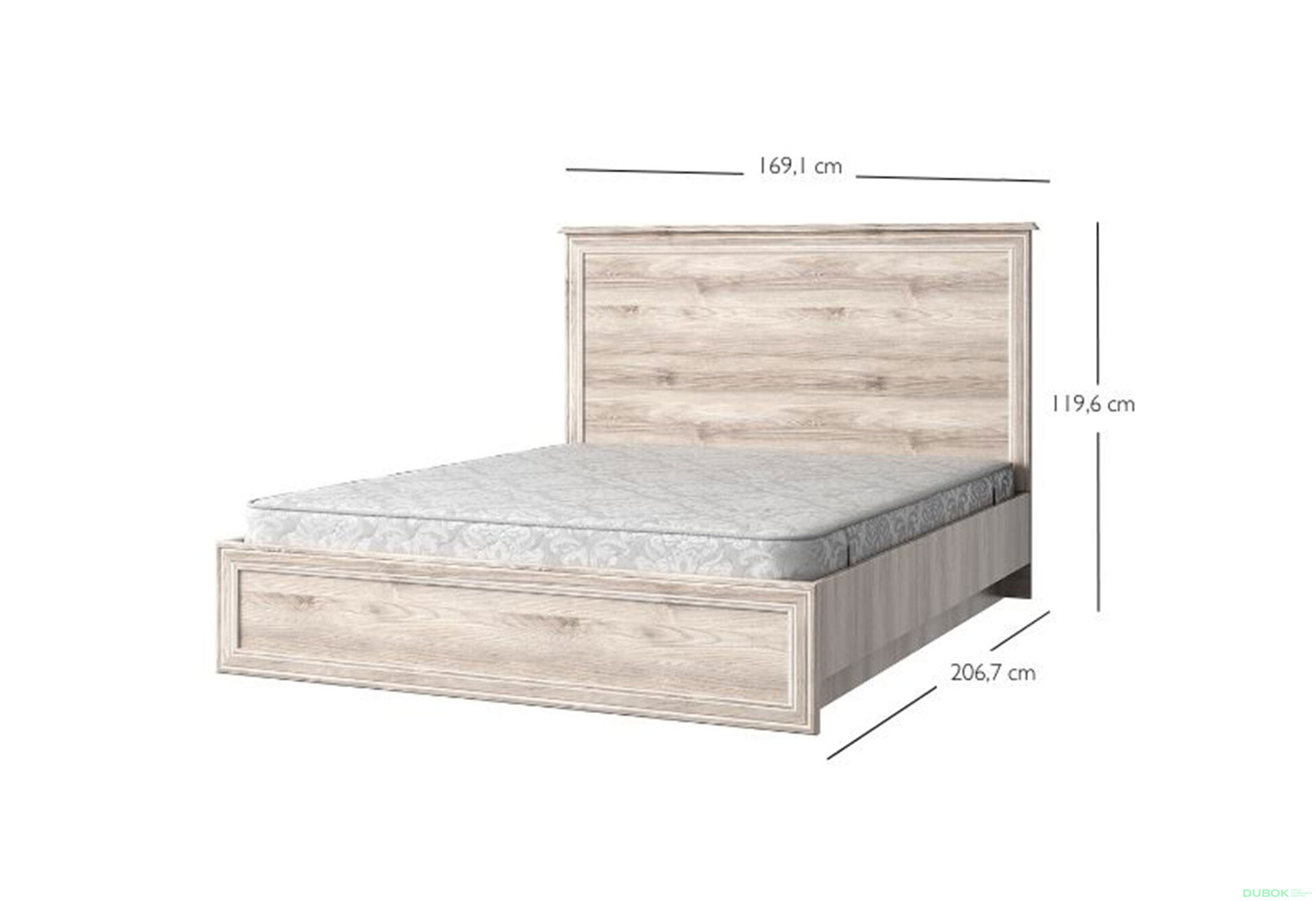 Obrázek 3 - Postel 160x200 kaštan nairobi Lisabon
