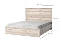 Obrázek 3 - Postel 160x200 kaštan nairobi Lisabon
