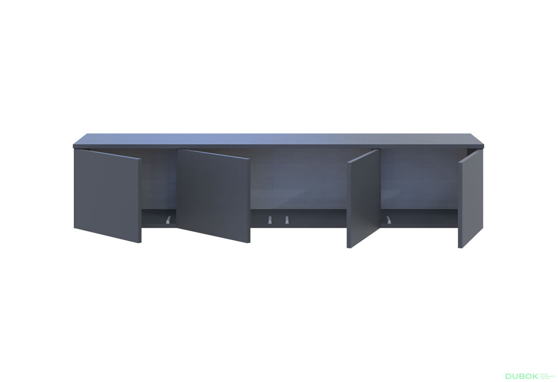 Obrázek 5 - TV stolek Levía grafit 4dv 160x35x33