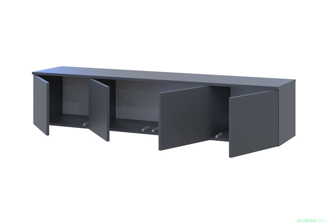 Obrázek 6 - TV stolek Levía grafit 4dv 160x35x33