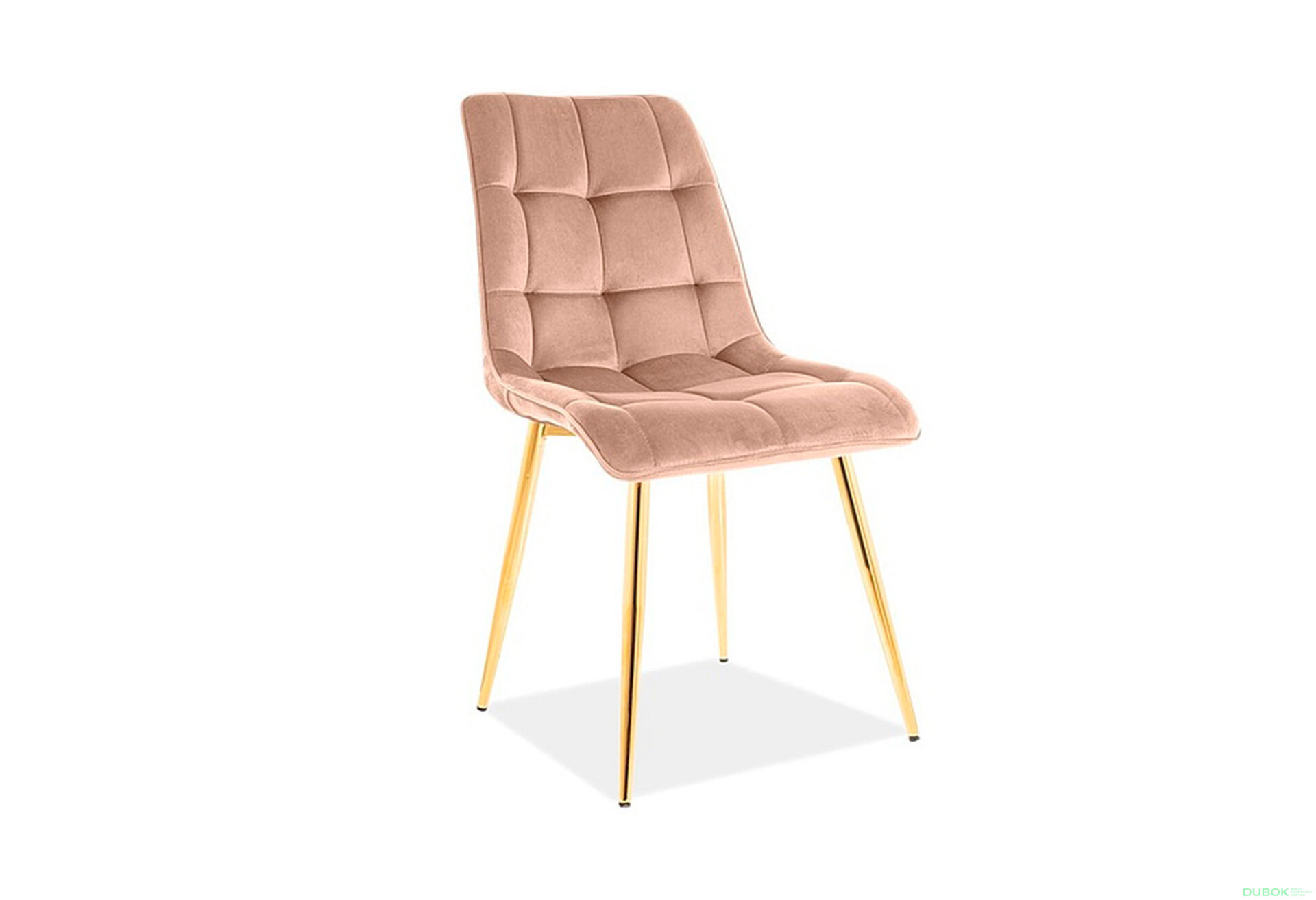 Obrázek 2 - Židle Chic Velvet béžový Bluvel 28, zlatý kov