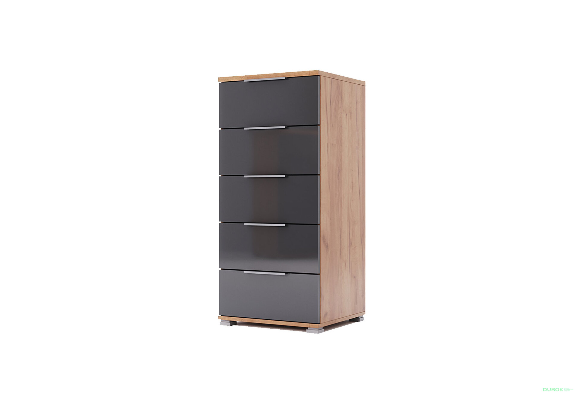 Obrázek 1 - Komoda 5 zásuvek Lava / dub kraft Luna
