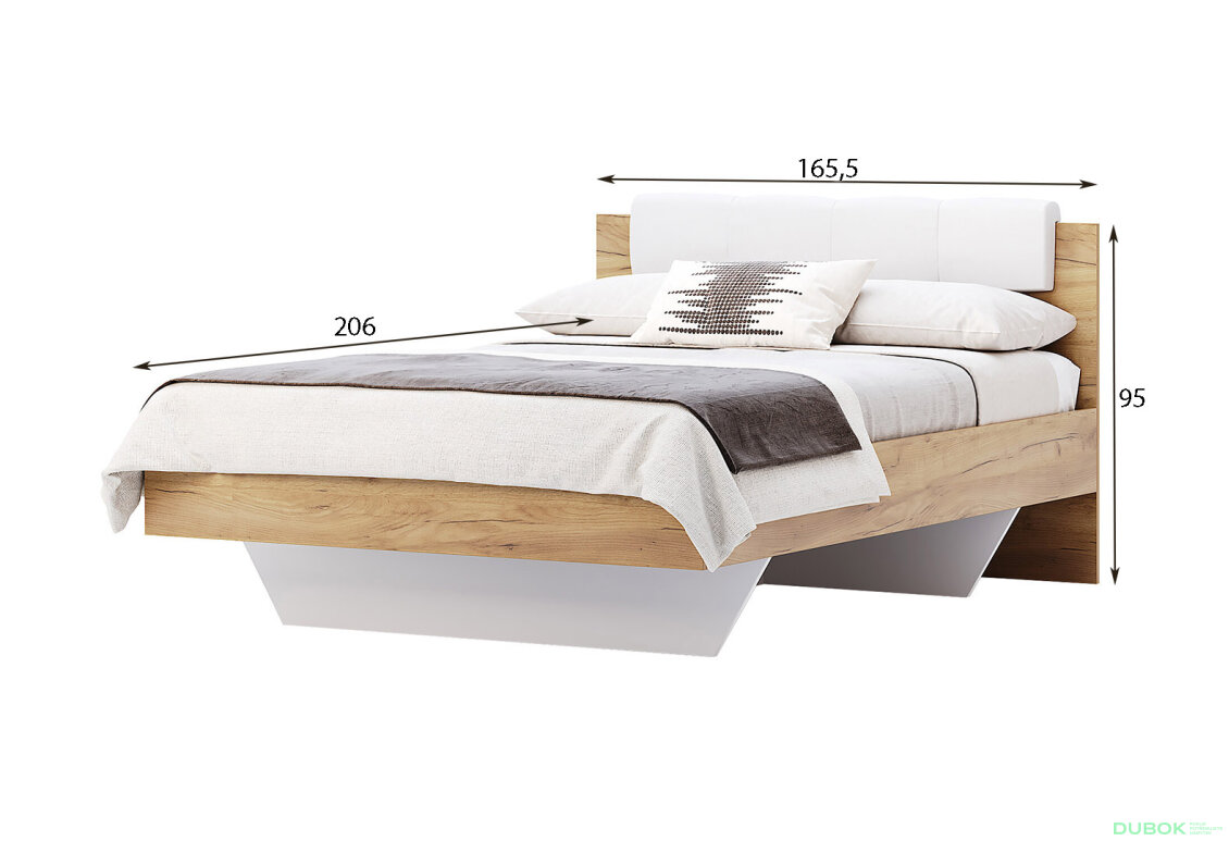 Obrázek 7 - Postel s úložným prostorem a matrací Sofie New 160x200 měkké čelo Asti