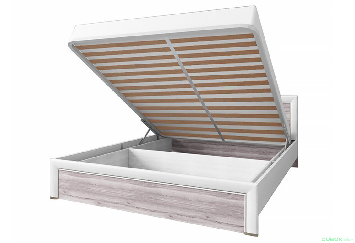 Obrázek 2 - Postel 160x200 s úložným prostorem krém / dub ancona Olivia