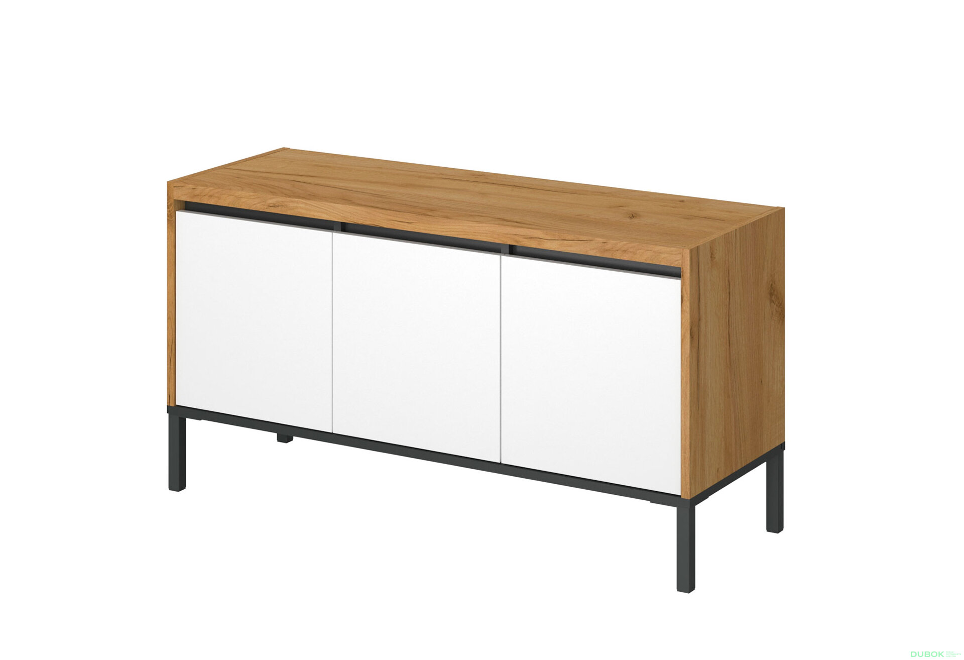 Obrázek 1 - TV stolek 3d/115 dub craft zlatý / bílý Palmor