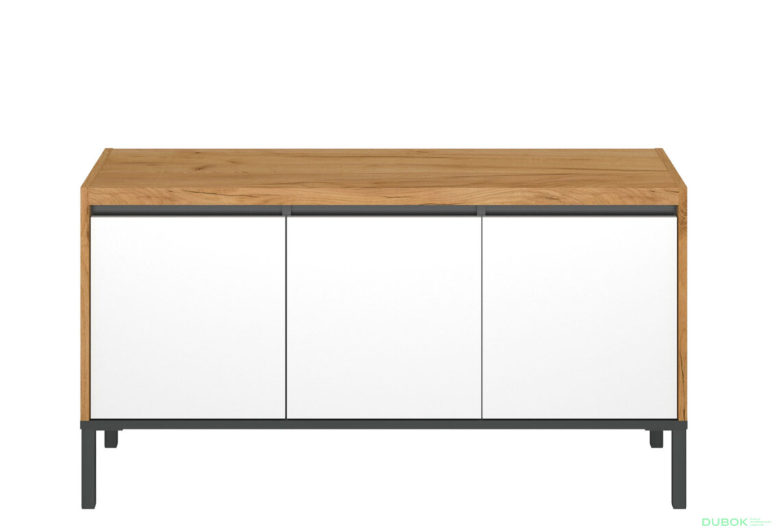 Obrázek 2 - TV stolek 3d/115 dub craft zlatý / bílý Palmor