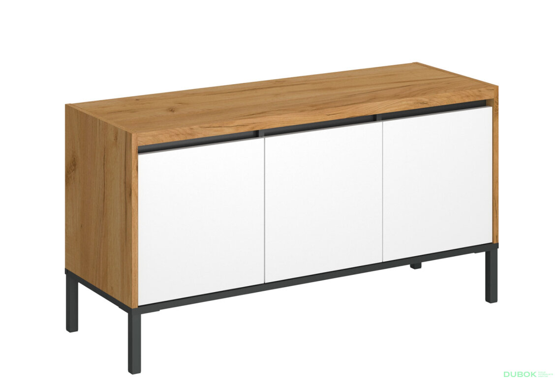 Obrázek 3 - TV stolek 3d/115 dub craft zlatý / bílý Palmor