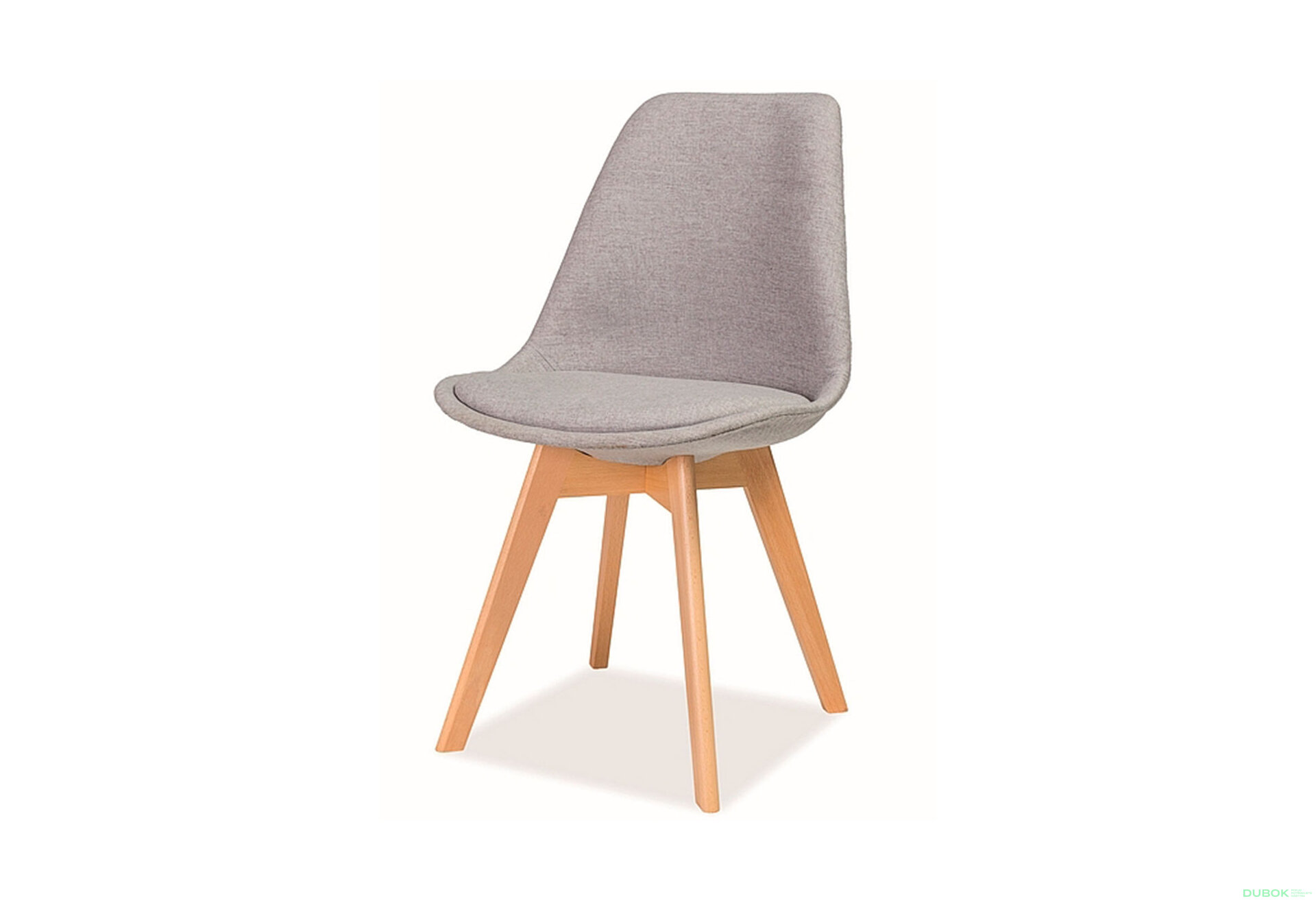 Obrázek 2655 - Stůl Mosso 80x80 + 3 židle Dior buk, světle šedá 34