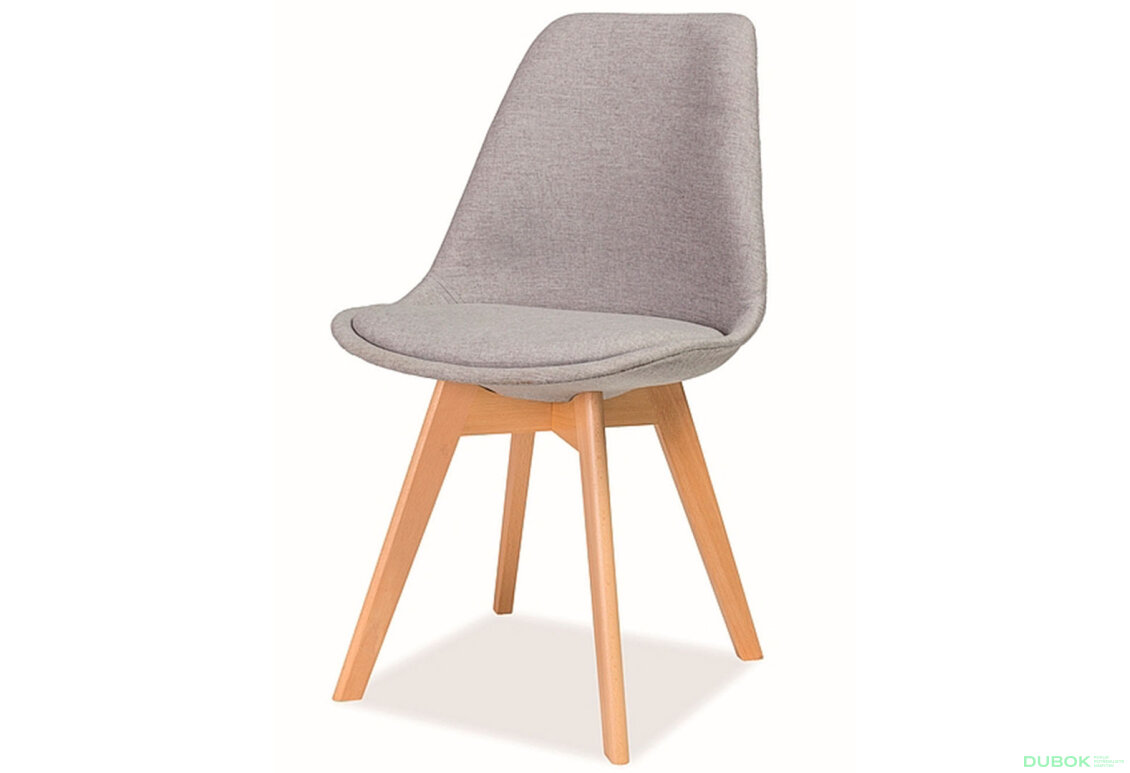 Obrázek 2655 - Stůl Mosso 80x80 + 3 židle Dior buk, světle šedá 34