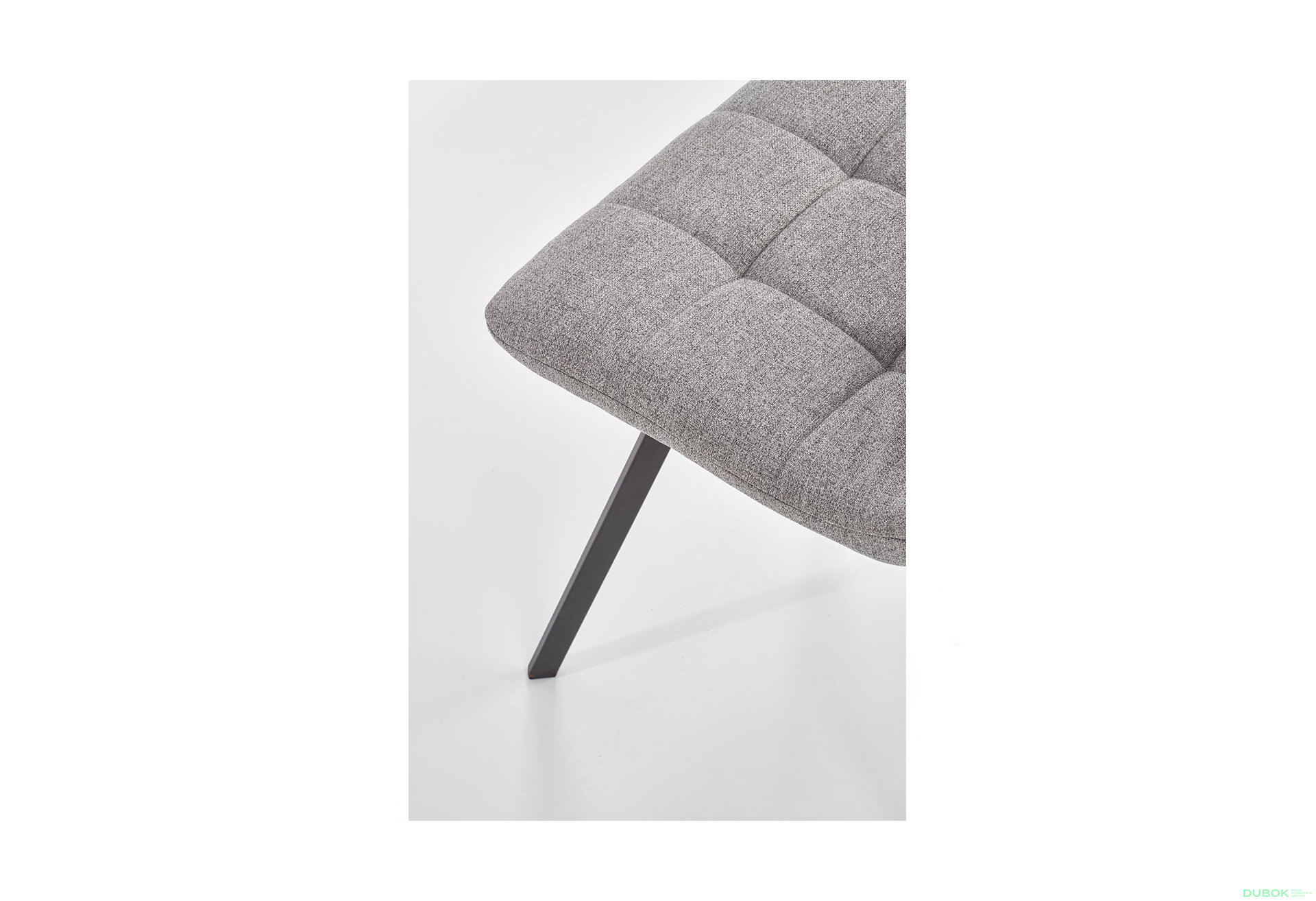 Obrázek 11 - Židle K402 černý kov / látka popel