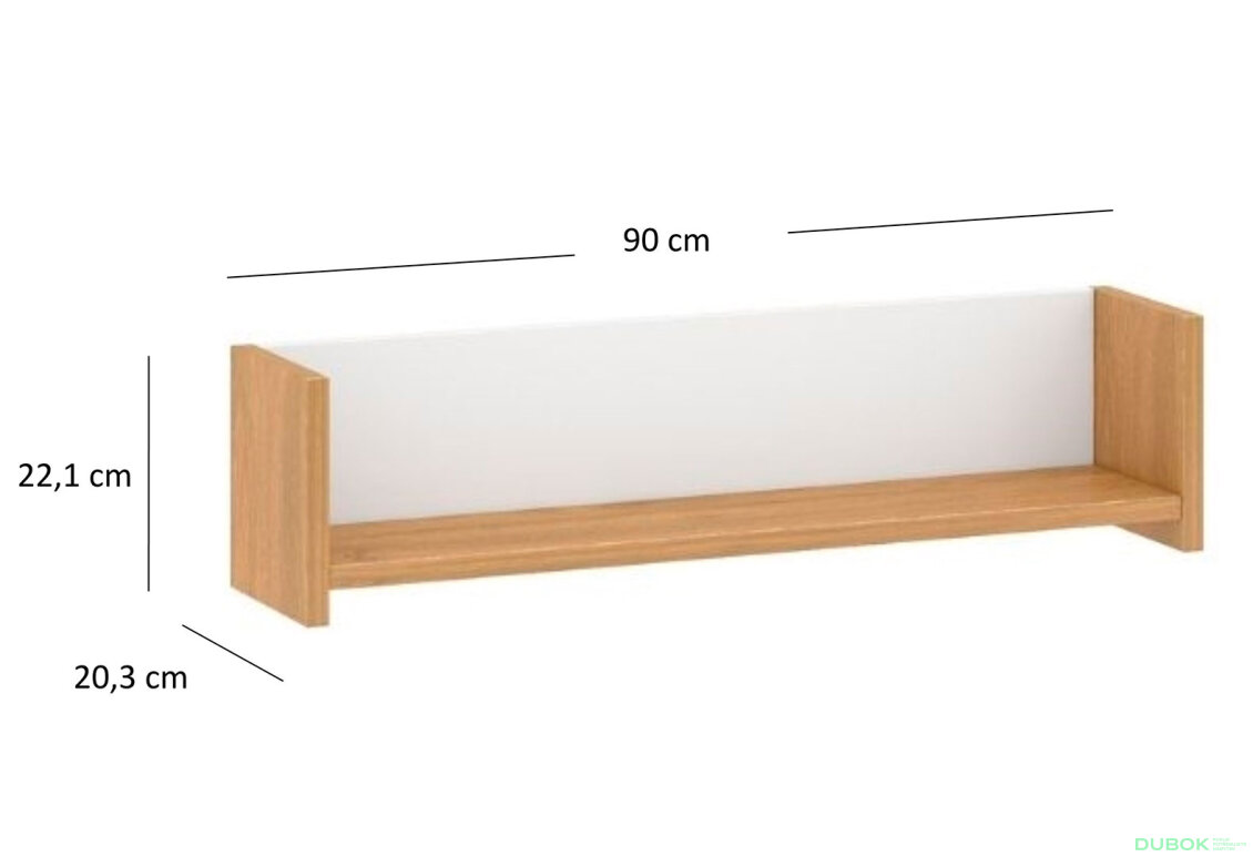 Obrázek 2 - Police 90 bílý mat Adam