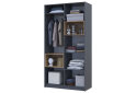 Obrázek 12 - Skříň Dale 2D s výklenkem 115.2х52х220 cm grafit / dub evoke