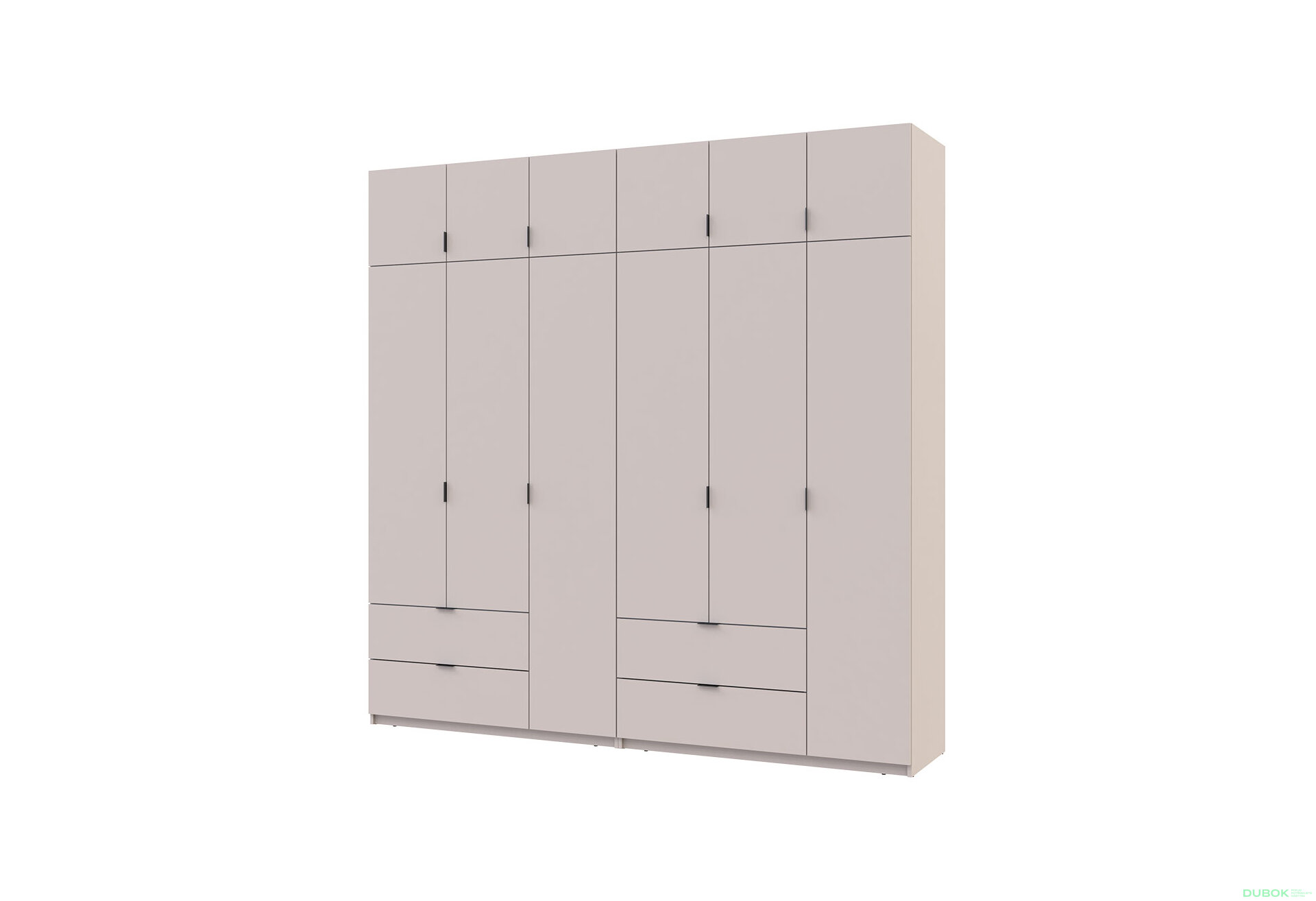 Obrázek 1 - Skříň Lukas 3+3 DT 240 kašmír