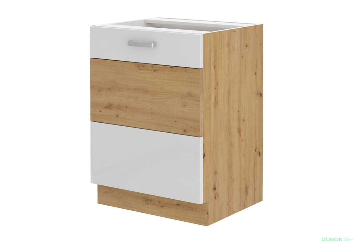 Obrázek 5390 - Kuchyňská sestava 1.2+2.4 m Artisan / bílý lesk