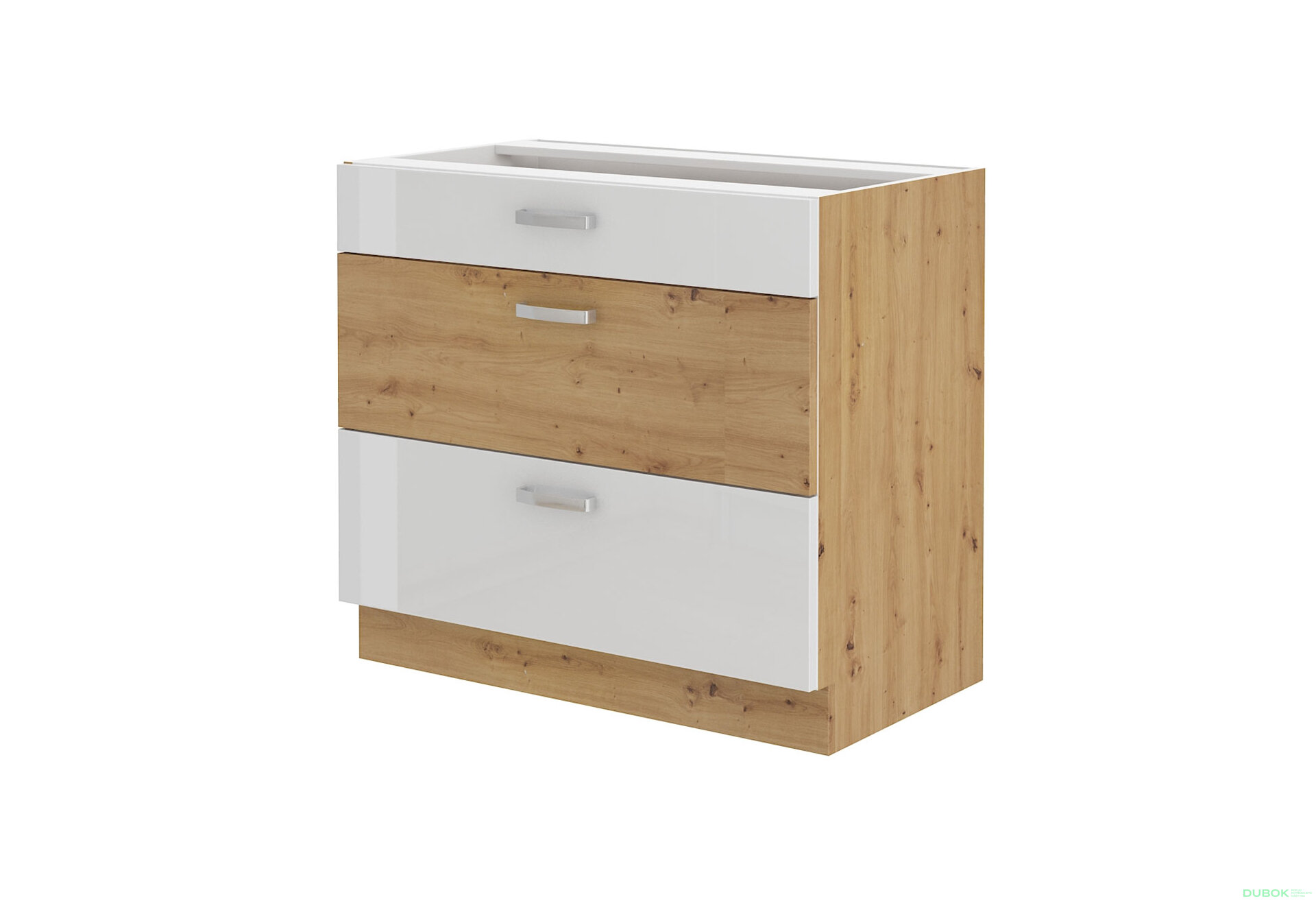 Obrázek 5421 - Kuchyňská sestava 1.2+2.4 m Artisan / bílý lesk