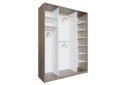 Obrázek 7041 - Skříň 2D W Loft 1800x600x2400, 2 DTD, Dub kraft šedý