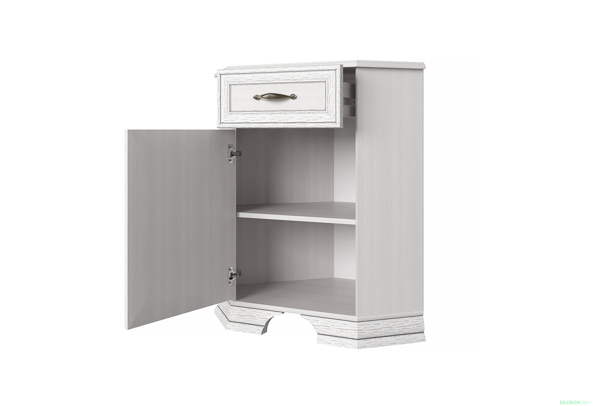 Obrázek 2 - Rohová komoda 1d1s woodline krém Tiffany