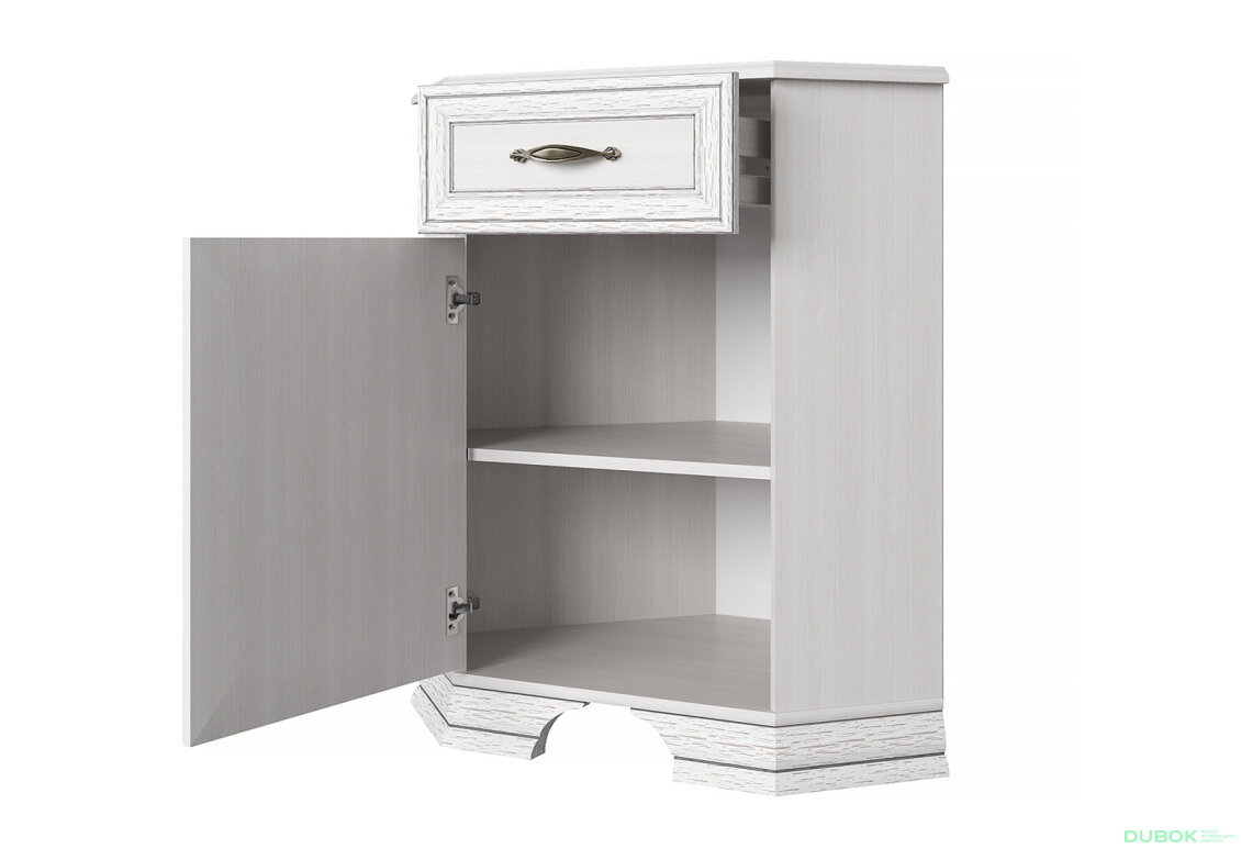 Obrázek 2 - Rohová komoda 1d1s woodline krém Tiffany