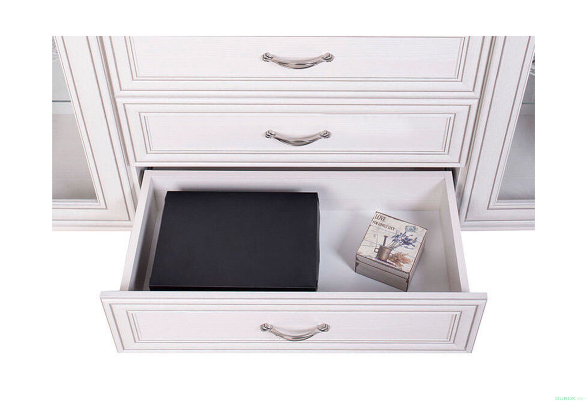 Obrázek 4 - Komoda s mini barem 2w3s1b woodline krém Tiffany