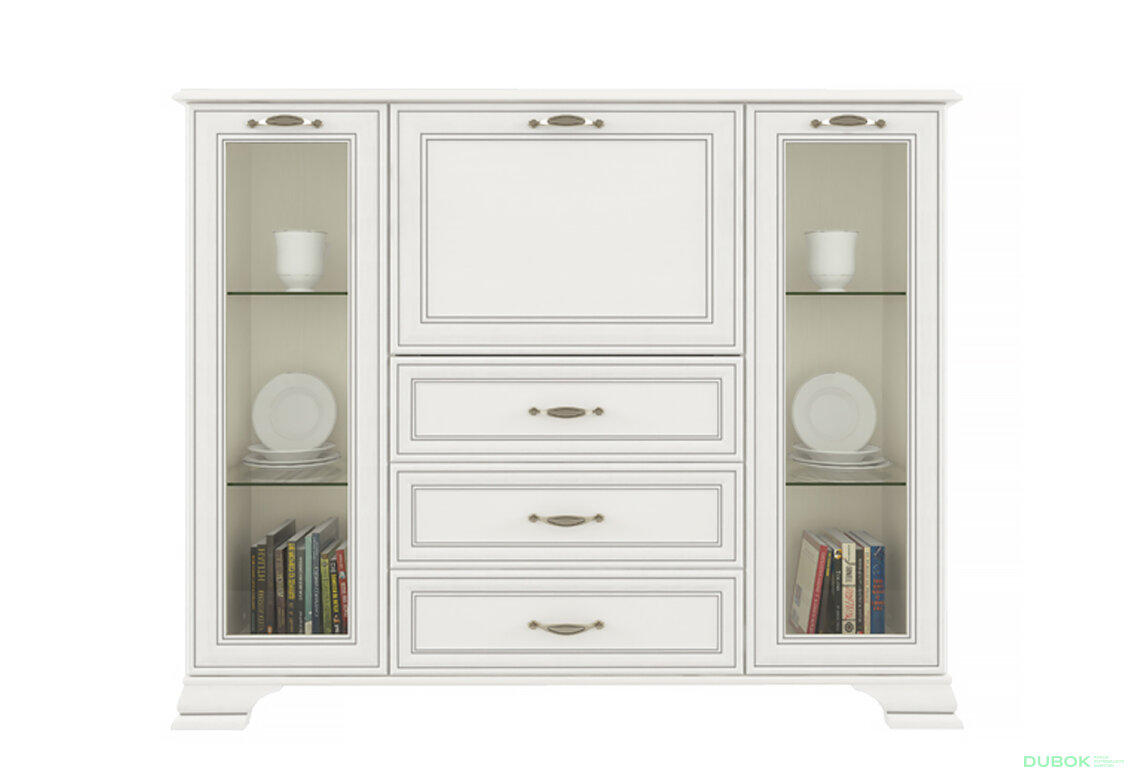 Obrázek 2 - Komoda s mini barem 2w3s1b woodline krém Tiffany