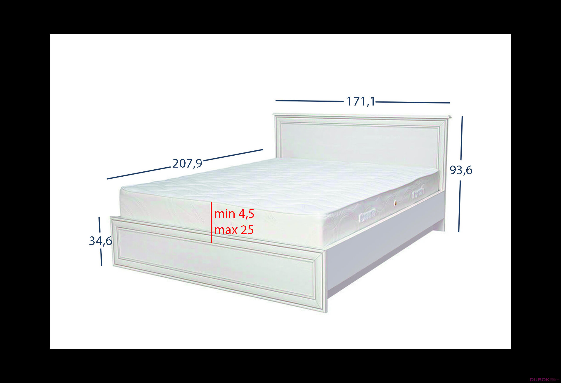 Obrázek 6 - Postel 160x200 s úložným prostorem woodline krém Tiffany