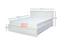 Obrázek 6 - Postel 160x200 s úložným prostorem woodline krém Tiffany