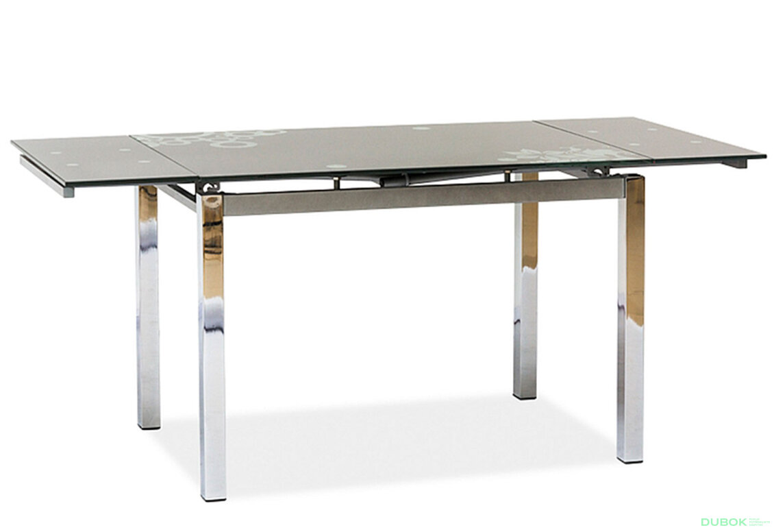 Obrázek 2 - Stůl GD-017 110(170)x74 šedý / chrom